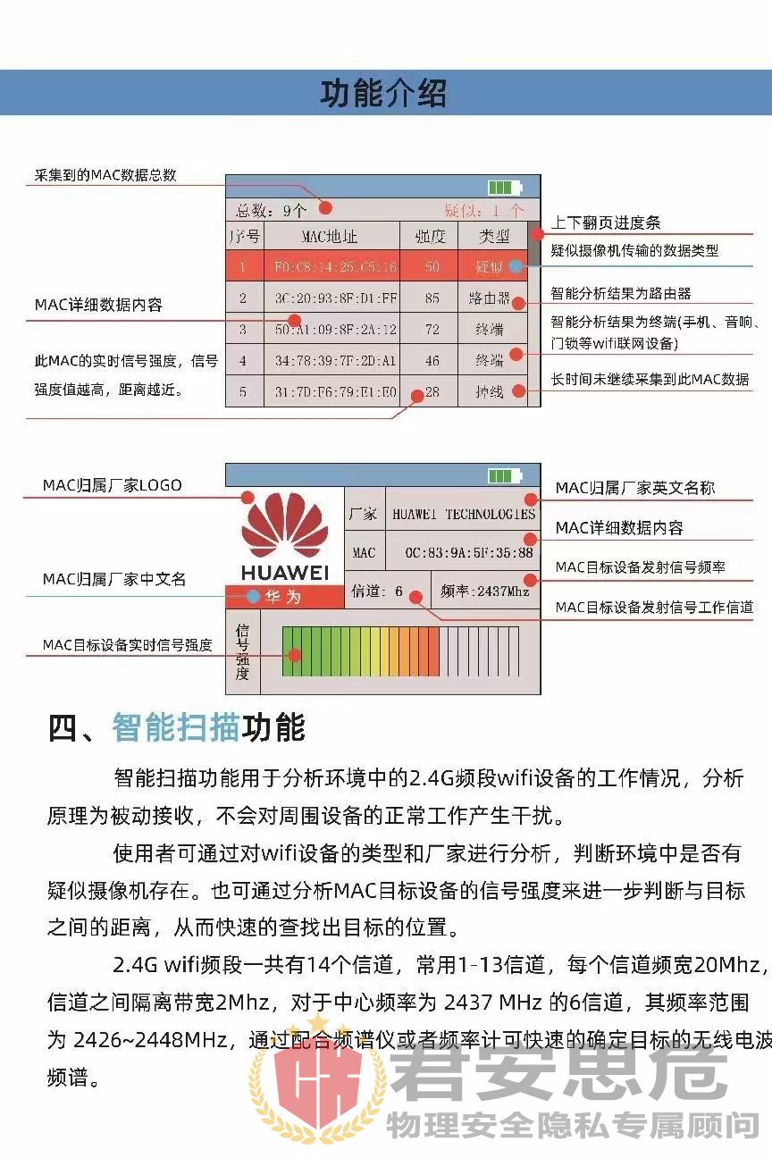 无线电信号电波检测分析仪